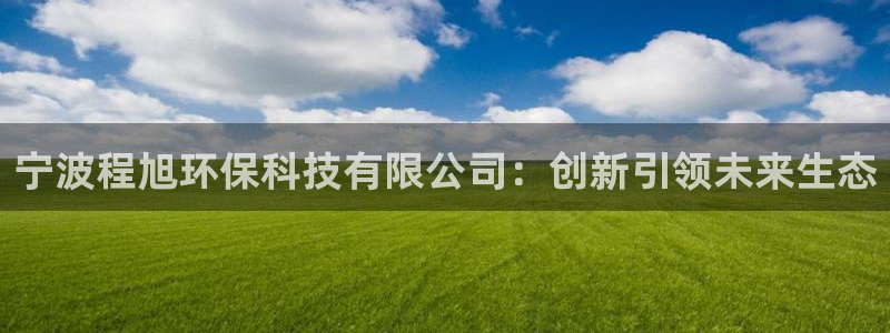 宁波程旭环保科技有限公司：创新引领未来生态